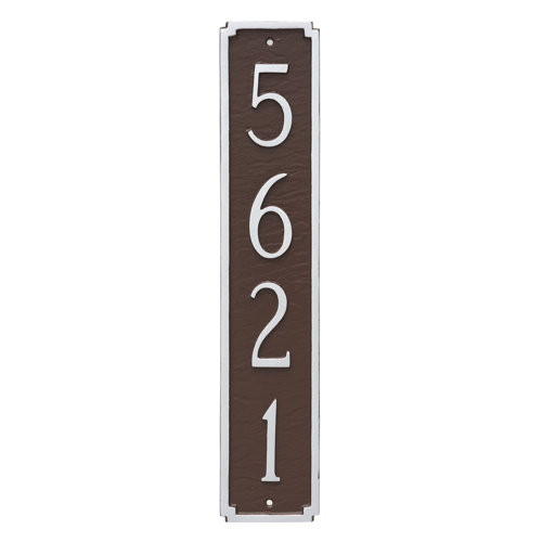 Montague Metal Products Madison Column Address Sign Plaque Wayfair